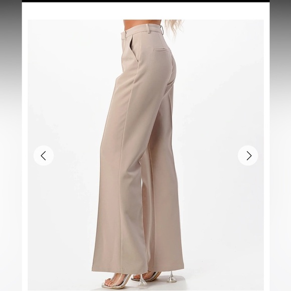 NWT m.n.I Los Angeles front seam wide leg pant - Picture 2 of 10